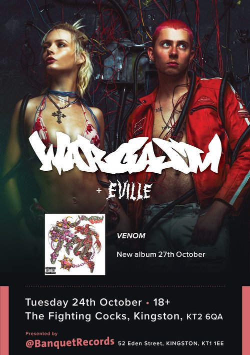 We are honoured to be playing this show with @thisiswargasmuk today! Those of you lucky enough to have tickets we'll see you in the pit. 😈