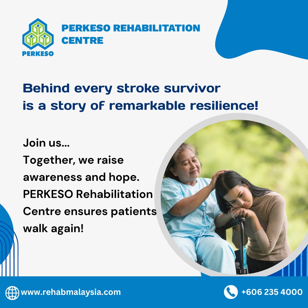 Unite with us in the mission to spread awareness about stroke. Together, we illuminate the path to prevention, recovery, and support. Let's inspire change and save lives. 💙🌟 #StrokeAwareness #RaiseHope #CommunityImpact #PERKESOrehab