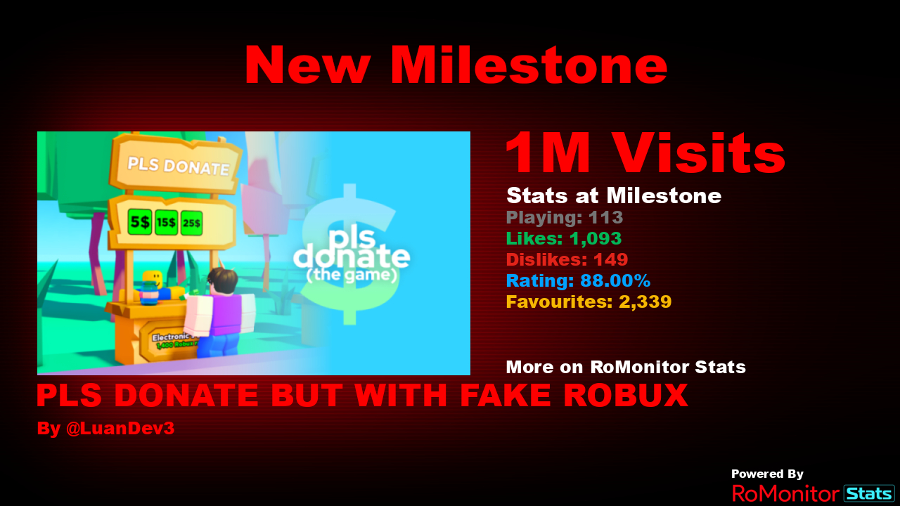 DONATION - 15 Robux - Roblox