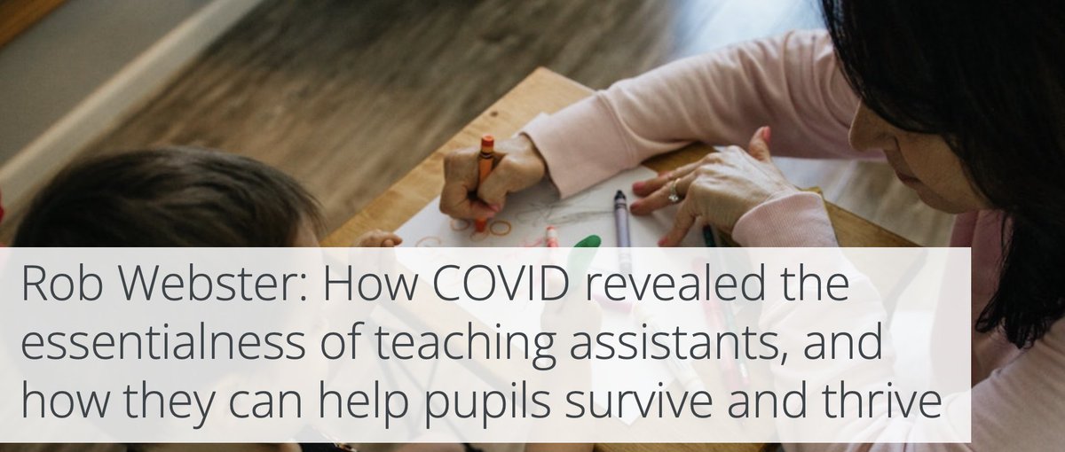 🌟Next special series blog - fundraising for <a href="/RefugeeEdUK/">Refugee Education UK</a>

We're delighted that @RobWebster_ has written for us discussing how COVID revealed the essentialness of teaching assistants, and how they can help pupils survive and thrive

Read here: edpsy.org.uk/blog/2023/rob-…

#TwitterEPs