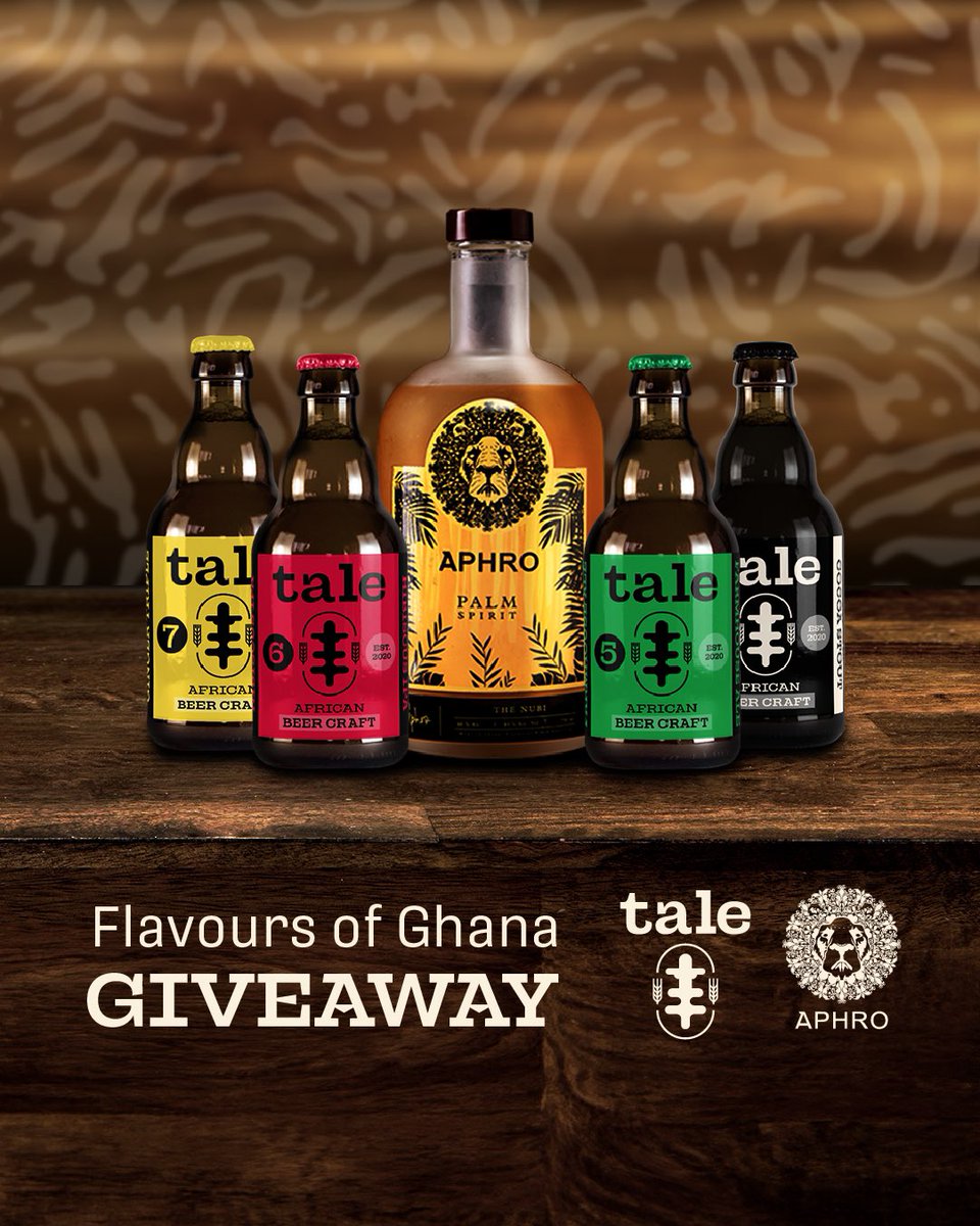 Win with @tale_beer x @aphrospirit! To enter: ❤️ Like & 💬 Comment, tag your crew. 📲 Share for extra entries. Prize: Mixed case of Tale Craft Ales & Aphro Palm Spirit worth 750 Cedi. Winner announced on 3 Nov 2023. #FlavoursofGhana #TaleBeer #AphroSpirit #UnapologeticallyAfrican
