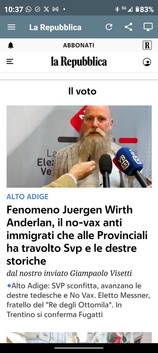 lagrandenazione's tweet image. l&apos;Italia è ormai sta roba. Ignoranza al cubo, gente che vive letteralmente sulle spalle del resto d&apos;Italia, hanno tutto quel che vogliono e una ricchezza superiore a tutti, e votano un ubriacone seminazista e novax perchè &quot;hanno paura&quot;. Di che cazzo lo sanno solo loro #AltoAdige