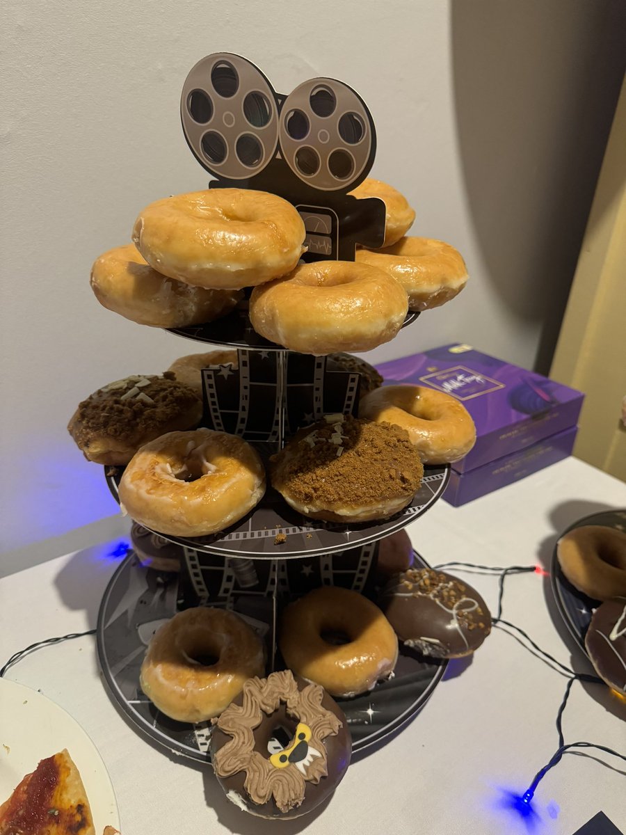 Thank you everyone for all your warm wishes. Had a great day celebrating a film themed wedding, plenty of <a href="/krispykremeUK/">Krispy Kreme UK</a> donuts to keep us going! #happymarriage