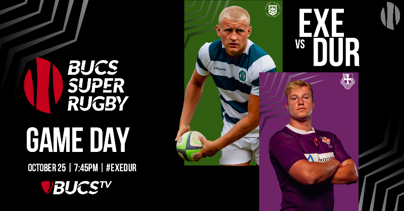 BUCSSuperRugby's tweet photo. Two heavyweight clashes serving as your evening entertainment on @BUCSsport YouTube 📺

#EXEDUR #CDMLOU