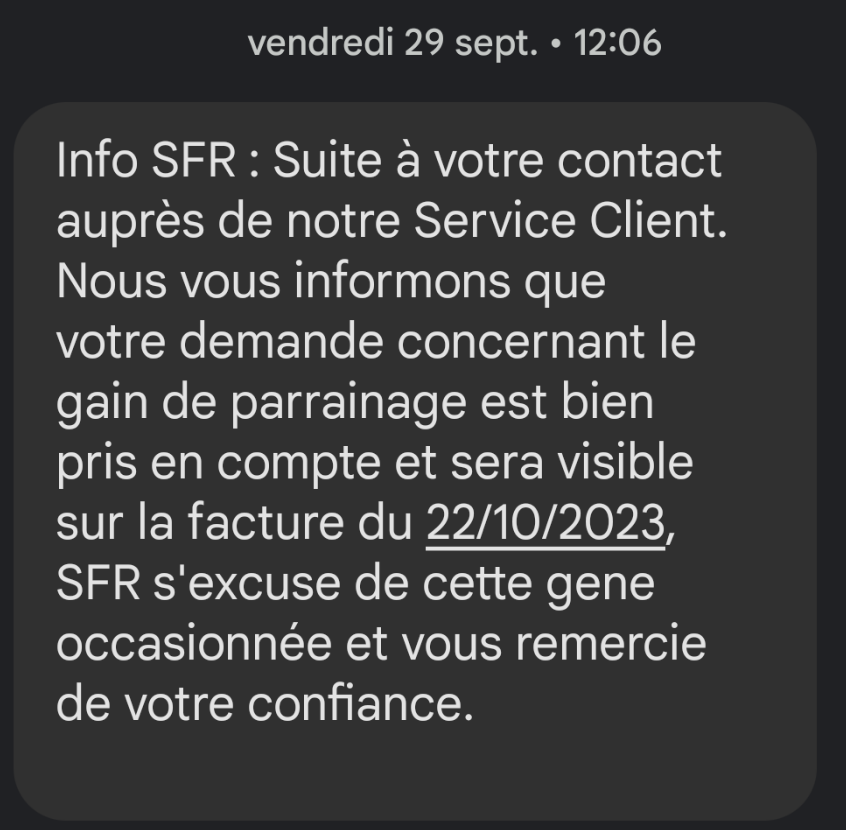 netoverview's tweet photo. @REDbySFR @SFR @SFR_SAV Je vous signale tous les mois un problème de facturation, les remises de parrainage ne s'appliquant jamais. Cela devait être solutionné ce mois-ci mais à nouveau cela n'a pas marché. J'en peux plus de vos services...On peut ENFIN trouver une solution SVP ? https://t.co/bJrQ84Pgtz