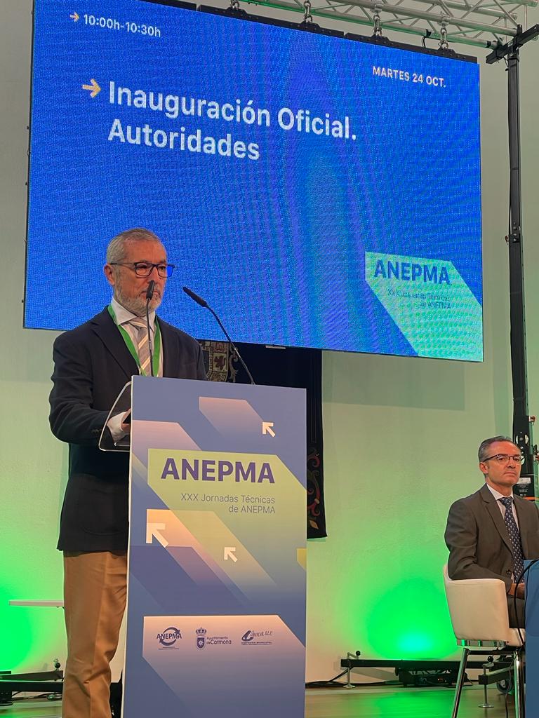 EspacioAnepma's tweet image. Inauguración Oficial  de las XXX Jornadas Técnicas de ANEPMA con la participación de Jesús Diz Pérez, presidente de #ANEPMA, María López , DGde la @AndaluciaJunta y  Juan Ávila, alcalde de @CarmonaAyto 
#jornadasAnepma2023