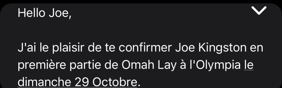 joekingston24's tweet photo. Je serai en première partie de @Omah_Lay ce 29 Octobre à @OLYMPIAHALL DE PARIS 🇫🇷 💫 ❤️

👽 🌍 https://t.co/vEWshphWOW