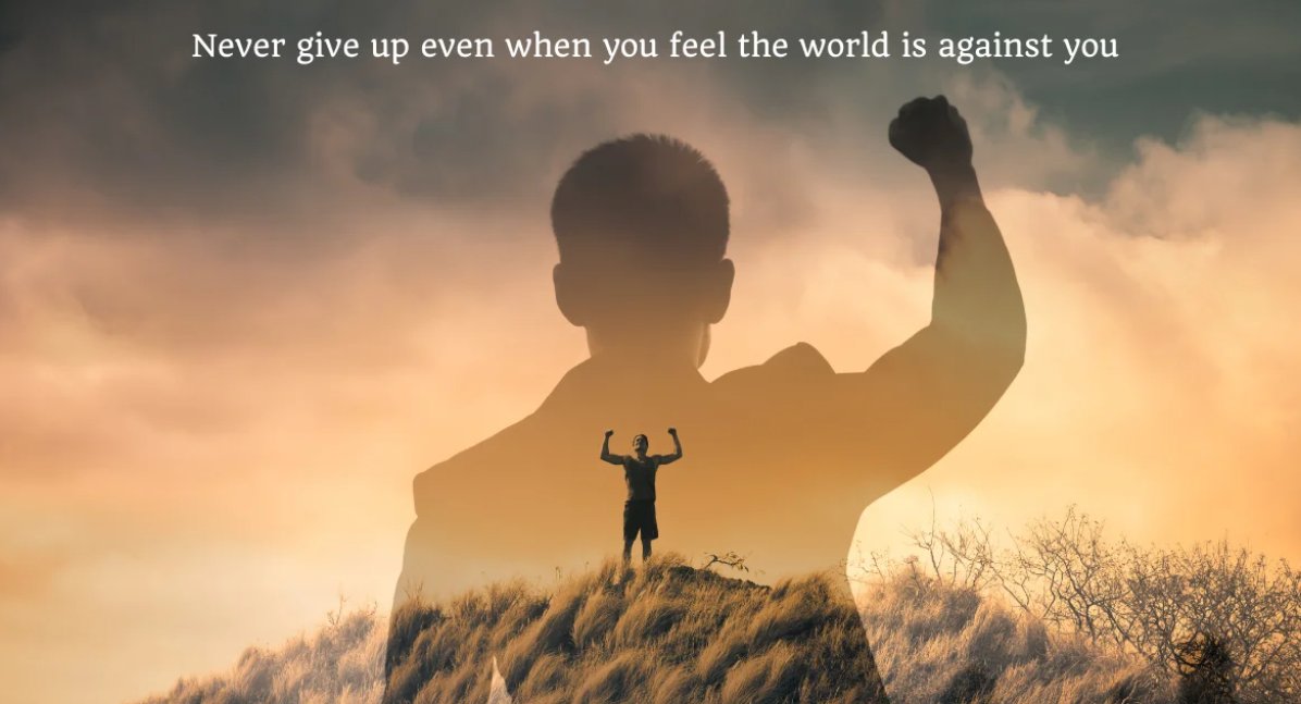 Never give up even when you feel the world is against you

topreadsonline.com/motivation/nev…

#topreadsonline #nevergiveup #motivated #motivation #motivational #quoteoftheday