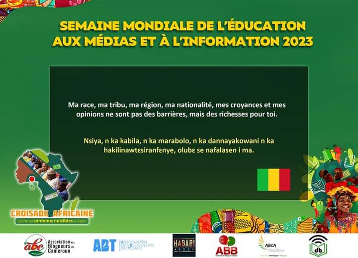 AlyBabaCouliba2's tweet photo. Ma race, ma tribu, ma nationalité, mes croyances et mes opinions ne sont pas des barrières, mais des richesses pour toi
@Doniblogmali
@blogueurstd
@AkiActu
#RGEC
#WeThinkDigital
#DigitalSansHaine
🇧🇫🇨🇲🇨🇩🇲🇱🇳🇪🇹🇩 https://t.co/CsKG1WiSPQ