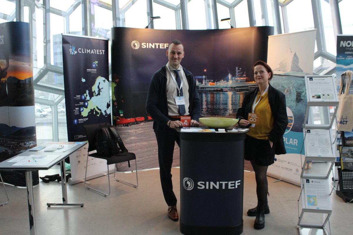 Here are some pictures from the <a href="/SINTEF/">SINTEF</a>  booth at the Arctic Circle Conference in Reykjavik last week, where our researchers presented, among other research projects, #Plasticene. 

They even held an enormous session of Land of Articia from #seriousgames🎮

#Plastics