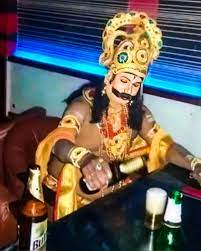 sagarcasm's tweet photo. Raavan after watching Adipurush https://t.co/HMemDQsqx3