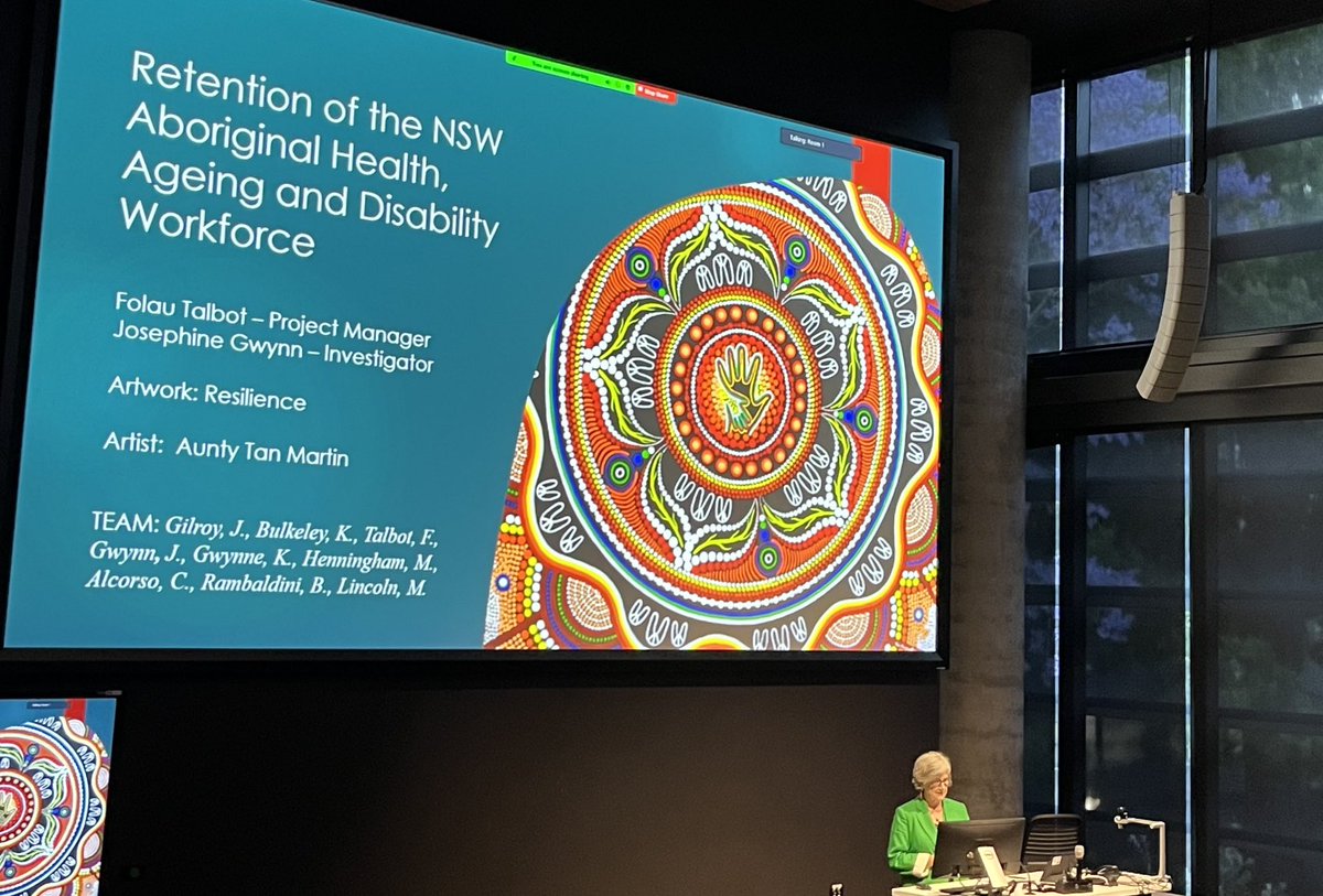 Vicki Flood (@floodvicki) on Twitter photo Beautiful artwork <a href="/syd_health/">Sydney Health</a> #OT research symposium <a href="/gwynn_tpg/">Josephine Gwynn</a>, presenting on factors impacting Aboriginal health & disability workforce retention. Beautiful artwork <a href="/syd_health/">Sydney Health</a> #OT research symposium <a href="/gwynn_tpg/">Josephine Gwynn</a>, presenting on factors impacting Aboriginal health & disability workforce retention.