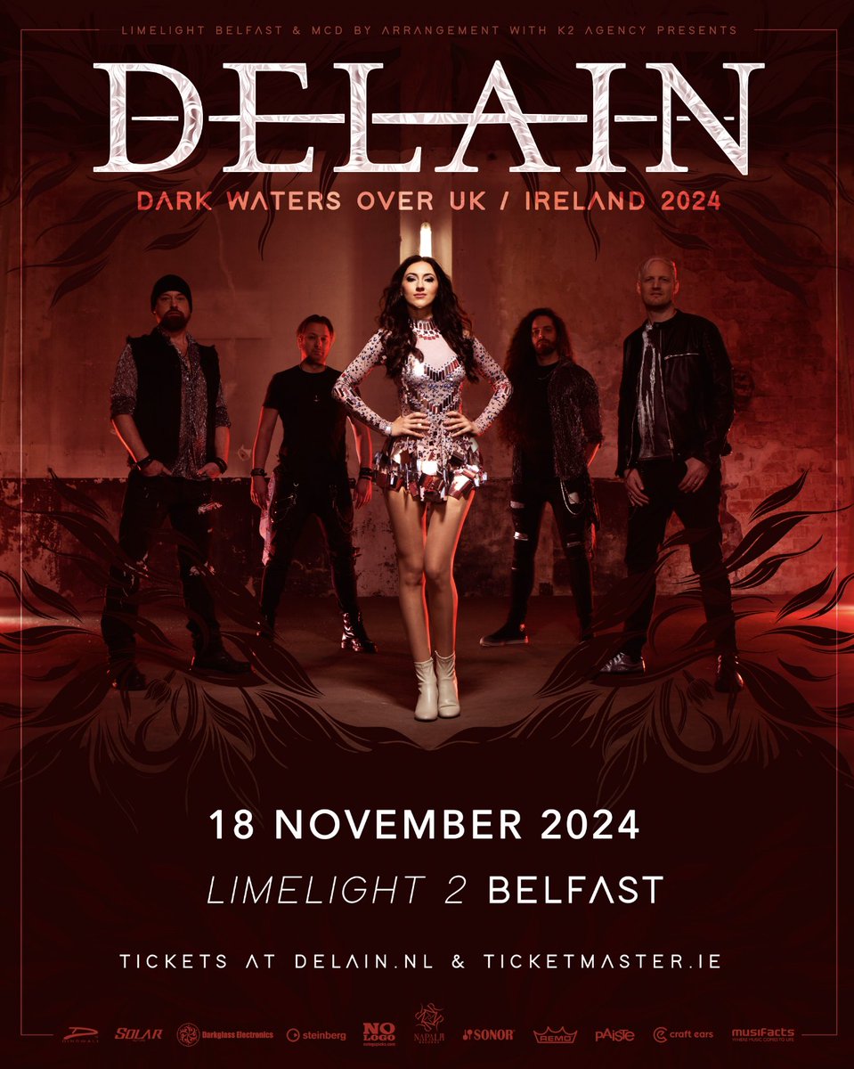𝗝𝗨𝗦𝗧 𝗔𝗡𝗡𝗢𝗨𝗡𝗖𝗘𝗗 / 𝗪𝗜𝗡 𝗧𝗜𝗖𝗞𝗘𝗧𝗦 ❤️‍🔥 Dutch symphonic Metal band <a href="/delainmusic/">Delain</a> are set for The Limelight next November 18th!

For a chance to win a pair of tickets: 𝗥𝗘𝗧𝗪𝗘𝗘𝗧 &amp; 𝗧𝗔𝗚 𝗬𝗢𝗨𝗥 +𝟭

➡️ Tickets on sale Fri at 10am from Ticketmaster.