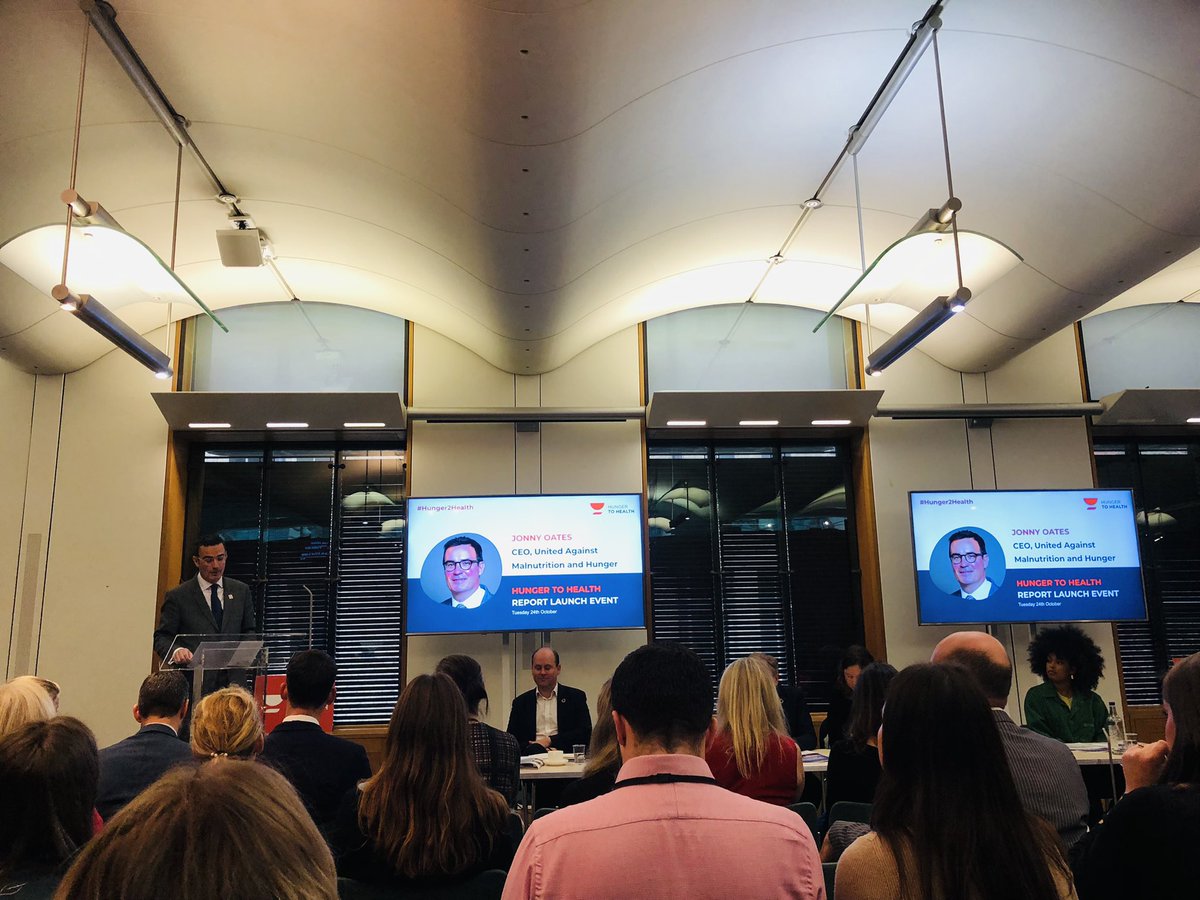 In Parliament, @jonny_oates <a href="/DavidMundellDCT/">David Mundell MP</a> <a href="/Lord_Collins/">Collins of Highbury</a> now launching new #hunger2health paper, urging UK to again champion action on global malnutrition and hunger.