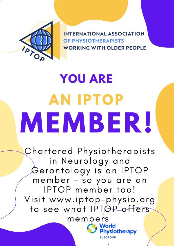 Delighted to let our members know that CPNG members are also IPTOP members with a huge range of benefits and networks to be a part of. For more information visit their website @IPTOPphysio @iscp_pd @_ISCP_