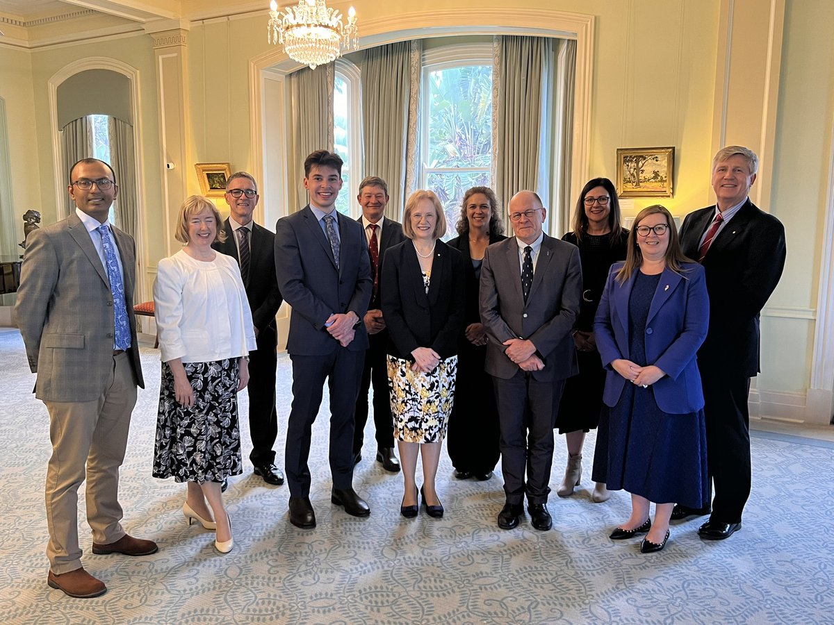 As Chair of Rhodes Scholarship Queensland, Her Excellency hosted the selection panel and shortlisted candidates for final interviews at Government House today, culminating in the announcement of Mr Jeremy Hunt as Queensland’s 2024 Rhodes Scholar. <a href="/rhodes_trust/">Rhodes Trust</a>