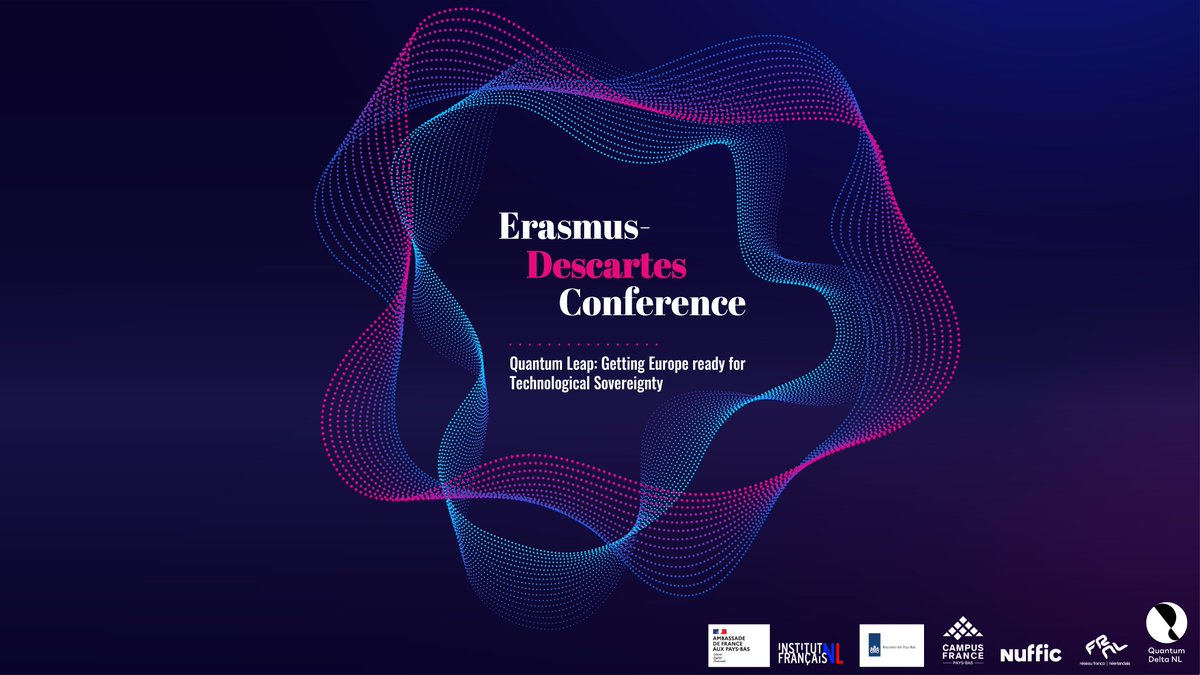 NLenFrance's tweet image. J-23 pour la 21e édition de la #ErasmusDescartesConference, organisée par l’ambassade de 🇫🇷 aux 🇳🇱, l&apos;@ifnl_nl et l’ambassade des 🇳🇱 en 🇫🇷 sur le thème du quantique
De nombreux événements seront organisés dans le cadre de la conférence, voici les détails 👉institutfrancais.nl/nl/agenda/conf…