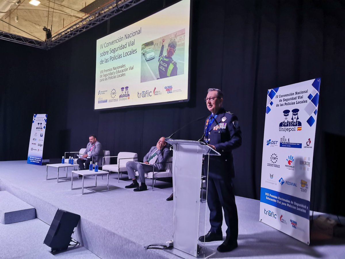 SECrim_'s tweet photo. ℹ️ Comienza la IV Convención Nacional sobre Seguridad Vial de las Policías Locales. El presidente de  @Unijepol nos da la bienvenida en el marco incomparable de @trafic_ifema y @Globalmobcall https://t.co/uDw3NnclkX