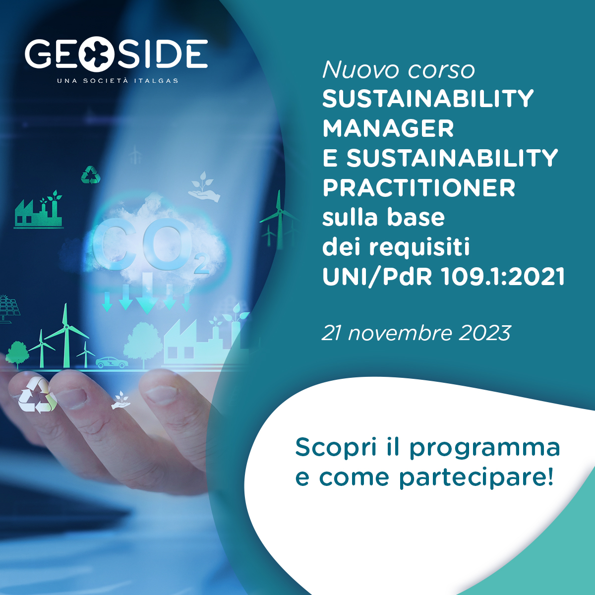 Il nuovo corso della Geoside #academy per Sustainability Manager💡 ♻️ Indirizzato a coloro che vogliono integrare responsabilità sociale e sostenibilità nel proprio business model Scopri il programma ⤵️ bit.ly/Geoside_corso_… #Geoside #Sostenibilità #SustainabilityManager