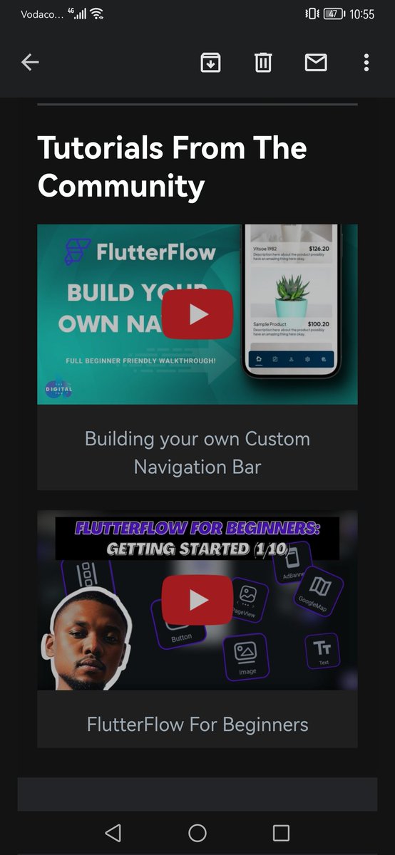 thelonglincoln's tweet image. This is wild. I was reading @flutterflow&apos;s new features email and I find my YouTube channel there 😱
