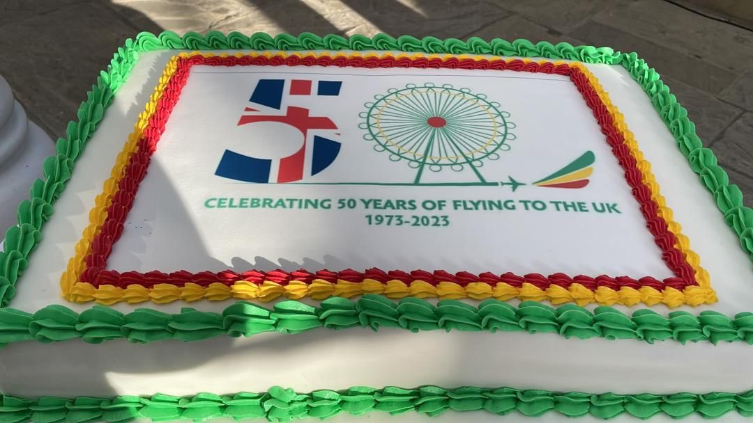 <a href="/flyethiopian/">Ethiopian Airlines</a> has been connecting Addis Ababa and London for 50+ years. #GoFarGoTogether 🇬🇧🇪🇹
 
Celebrating this historic milestone <a href="/flyethiopian/">Ethiopian Airlines</a> delegation saw first-hand, what goes into the production of <a href="/Airbus/">Airbus</a>’ world class aircrafts. <a href="/UKAIS2024/">UK-African Investment Summit</a>