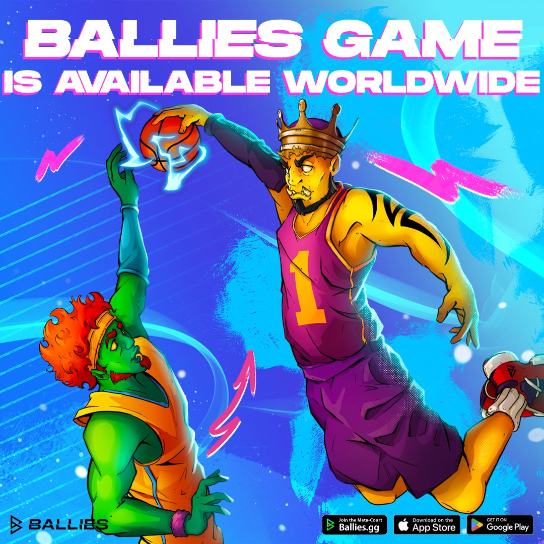BalliesUniverse's tweet photo. IT'S HERE, IT'S GLOBAL and IT'S AMAZING! 🚀
Ballies, the game, is officially released worldwide on Android and iOS!
Play. Earn. Become the King of the Meta-Court
🎮 DOWNLOAD NOW: https://t.co/9fq2cWc8nX
#BalliesFam #CroFAM #PlayToEarn #NFT #NFTCommunity #P2E #CardGame #GameFi