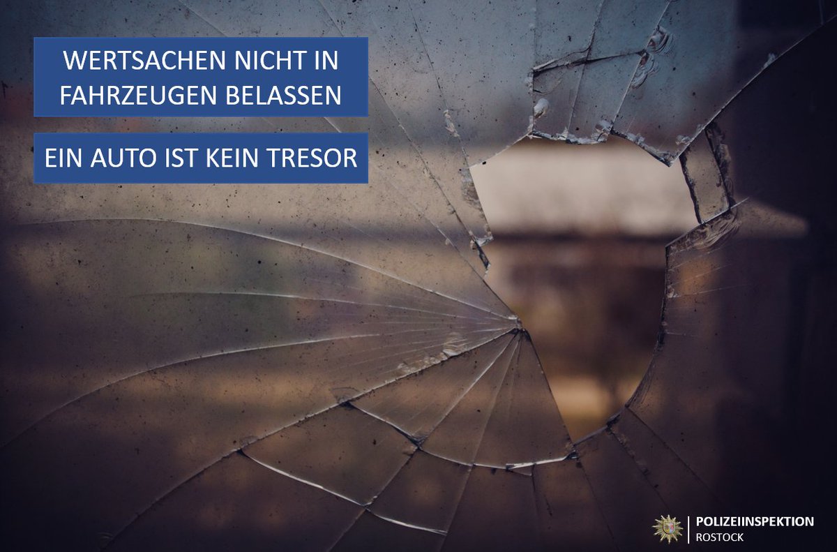 Polizei_MV's tweet photo. #AusGruenden
#GelegenheitmachtDiebe - ein #Auto ist kein #Tresor!
Gestern kam es zu #Diebstählen aus Fahrzeugen in #Rostock - unsere #Tipps:
➡️Deponiert #Wertsachen nicht im #Auto!
➡️Auch "Verstecken" nützt nichts: #Diebe kennen alle Verstecke!
🔗https://t.co/iJSsvCqg7C https://t.co/0G9MYA3lSk