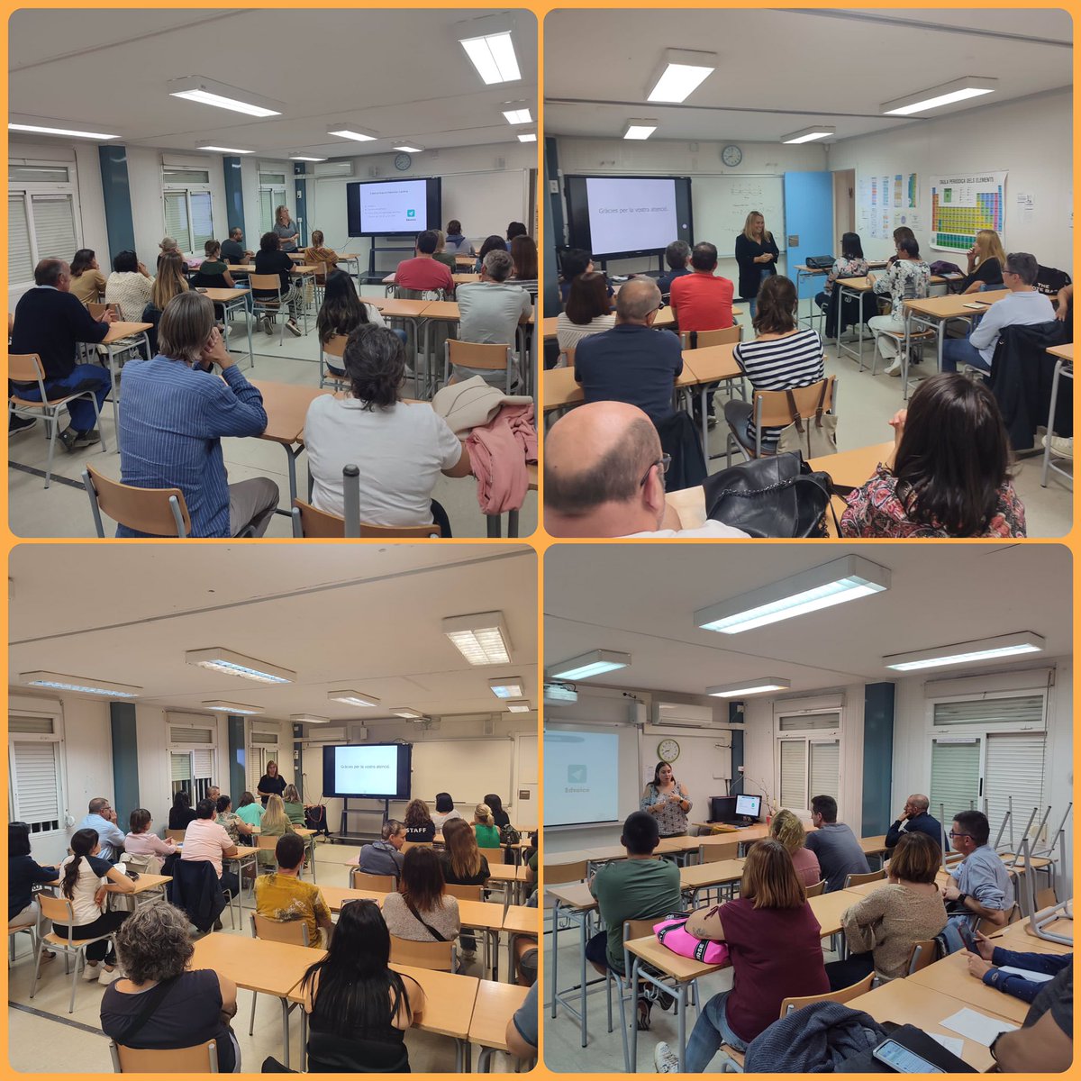 Reunions de pares dels alumnes de postobligatòria (Batxillerats i Cicle Mitja) de l'Institut de Vilafant. Una molt bona assistència💪🏻 #insvilafant #insvilafantmola