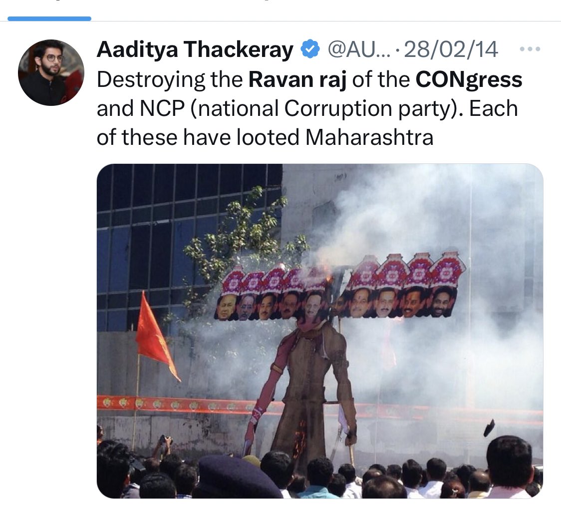 My favourite Aaditya Thackeray tweet 😂😂😂👇🏻👇🏻 #HappyDasara #Dussehra2023