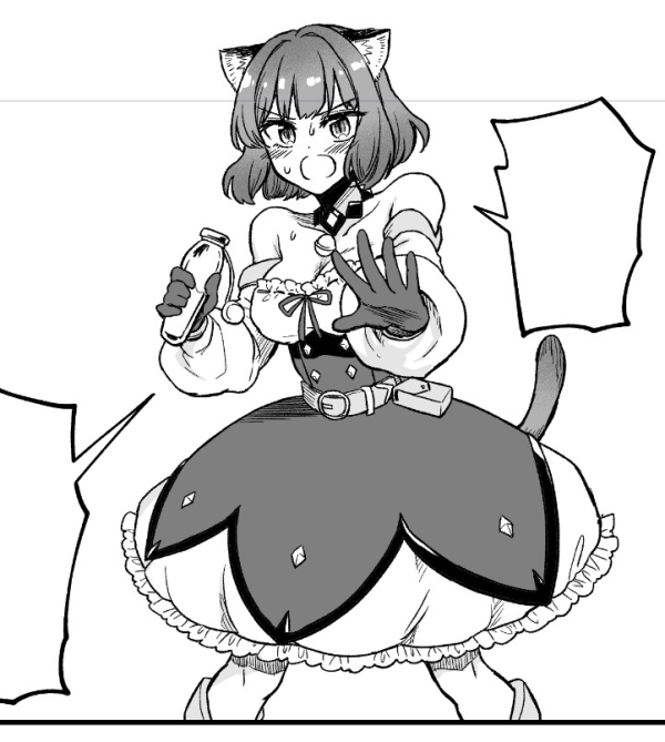 待ったをかけるダーニャたんです。(作画進捗) 