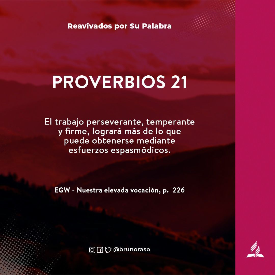 #rpSp #PrimeroDios  
Capítulo del día – Proverbios 21 
Facebook - <a href="/brunoalberto/">bruno miguel alberto</a>.raso 
Instagram - @brunoalbertoraso 
Twitter - <a href="/brunoraso/">Bruno Raso</a> 
👉 Estudia La Biblia: bit.ly/EstudieLaBibli…