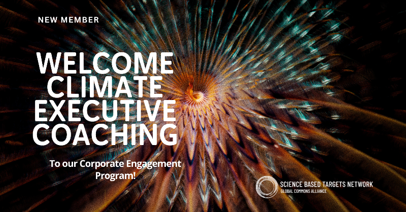 SBT_Network's tweet photo. Climate Executive Coaching has joined our Corporate Engagement Program!

@ClimateExec provides climate action and sustainability leaders and teams with science-based training and solution-focused professional coaching.

Learn more about our program ⬇️