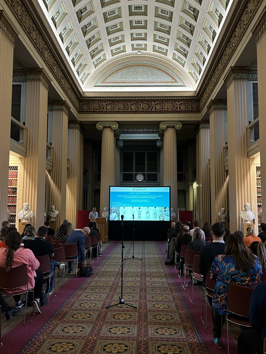 🎤We start with our final keynote of the conference by Professor Ronald Boellaard “Standardisation and guidelines for quantitative PET data analysis: new perspectives for total-body PET imaging”
chaired by Julianna Maynard. 
#PETisWonderful2023