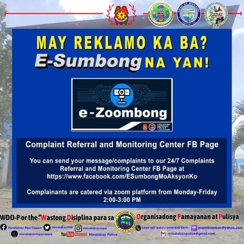 MinalabacPNP's tweet photo. Emergency Hotlines

#serbisyongnagkakaisa
#toserveandtoprotect https://t.co/H3CPOCDrQa