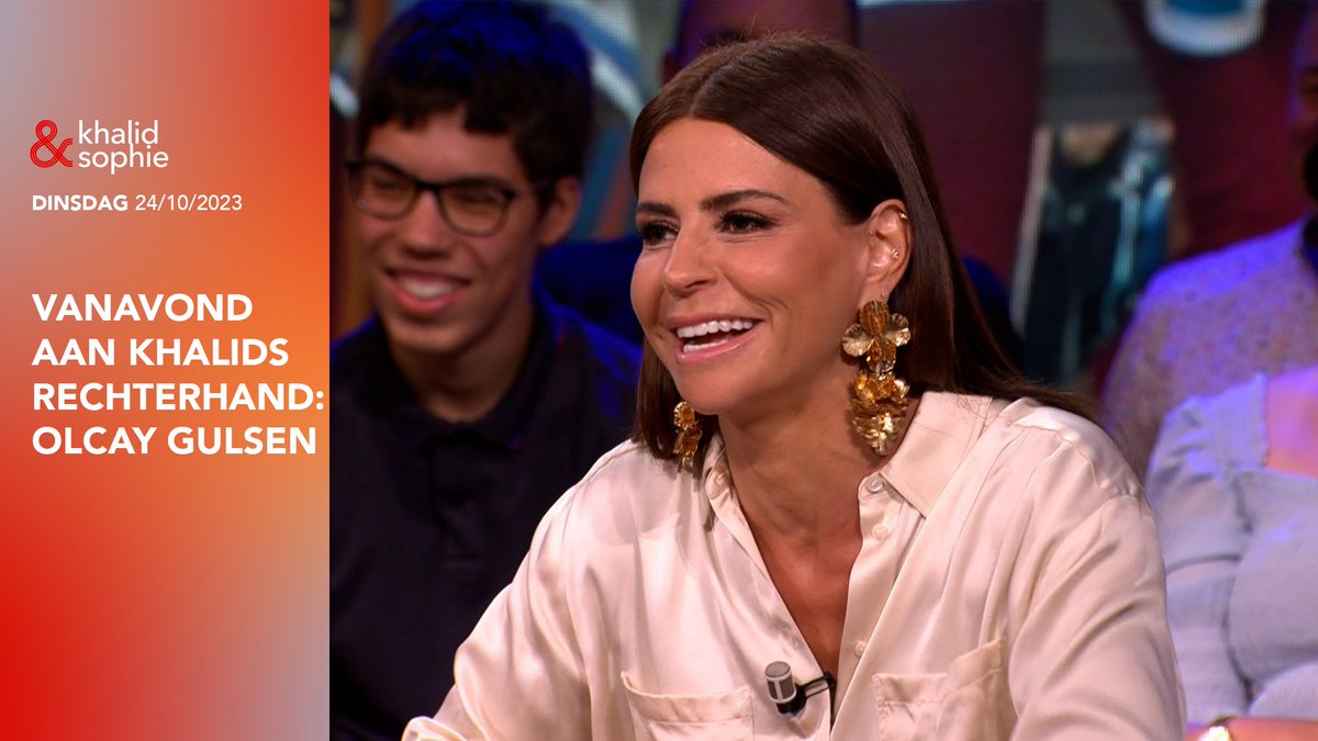 Vanavond zit Olcay Gulsen aan de zijde van Khalid! #KhalidenSophie