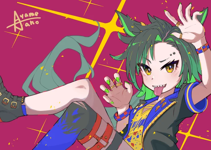 #ウマ娘 #エアシャカール  シャカール描きました。 横長難しいけどかっこよくかけたかな。