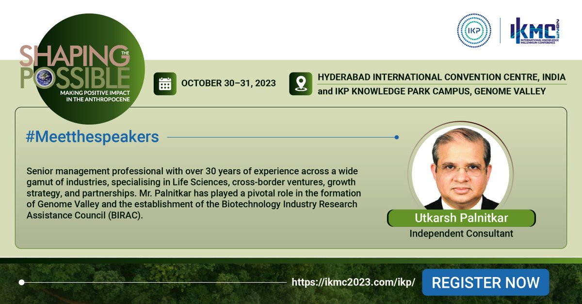 Join us on Day 1 of #IKMC2023 as <a href="/upalnitkar/">Utkarsh Palnitkar</a> chairs the roundtable on Responsible #BioManufacturing! Discover strategies that blend progress with sustainability for a more environmentally conscious manufacturing industry.

Reserve your seat today: ikmc2023.com