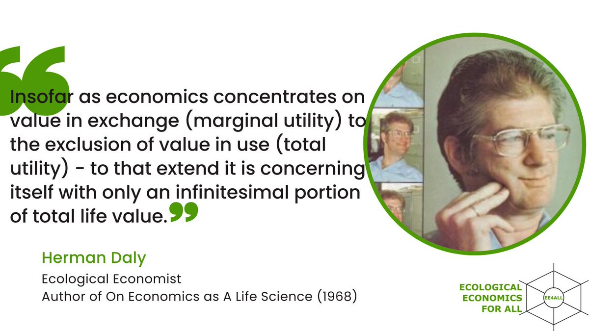 Humanity has crossed 6 of 9 #PlanetaryBoundaries. Meanwhile, economic analysis continues to focus on marginal analysis when humans’ impact on ecosystems is no longer marginal and threatens the total life value. We need a paradigm shift ASAP #EconTwitter!

ecologicaleconomicsforall.org/ee101