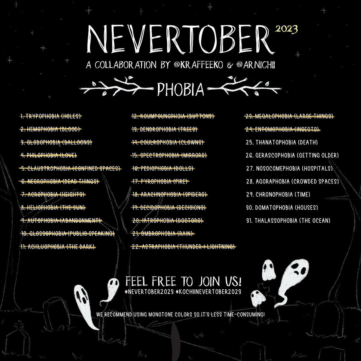 arnichii's tweet photo. nevertober day 24: entomophobia; the fear of insects
–
#nevertober2023 #kochiinevertober2023 #art #digitalart #illustration #entomophobia #phobia #october #halloween #sketch #arttwt https://t.co/s2rbS0ZcFS