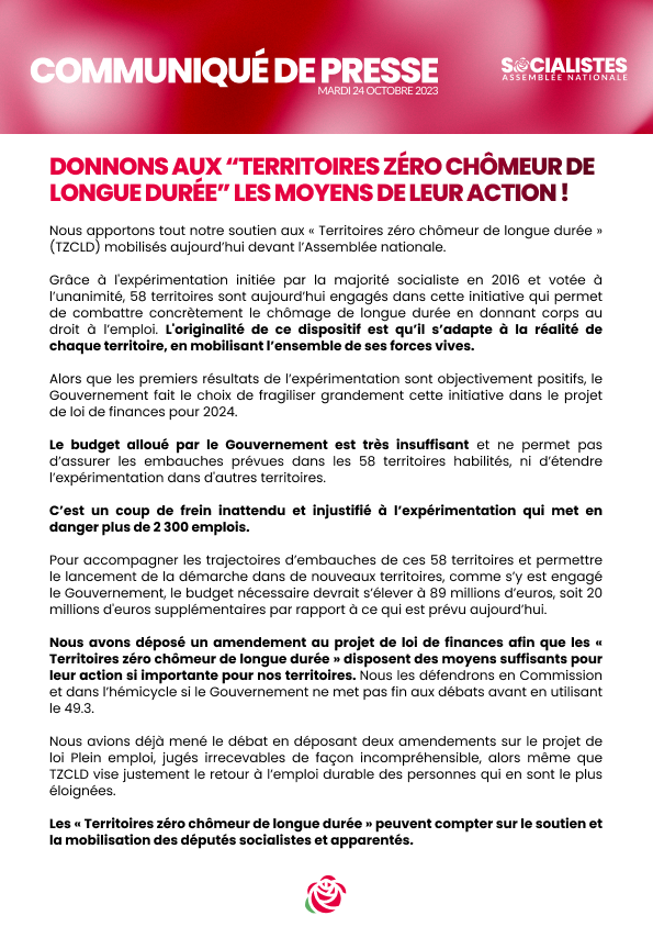 Députés Socialistes et apparentés tweet media