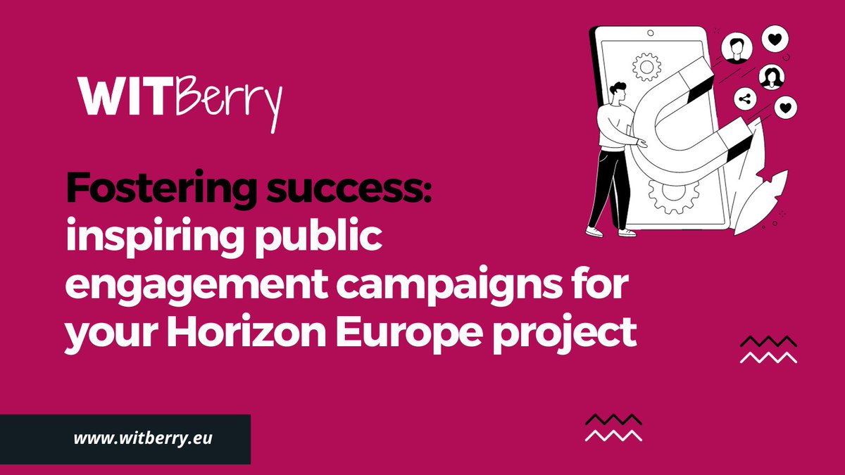 WITBerryEU's tweet image. 📢Maybe it’s time to plan a creative public engagement campaign for your #HorizonEurope project? 💡Maybe? Check out few of the campaigns that we have implemented! If you want us to help you with yours! Just let us know! 📌Our campaigns for #HE projects: bit.ly/3tQfnT8