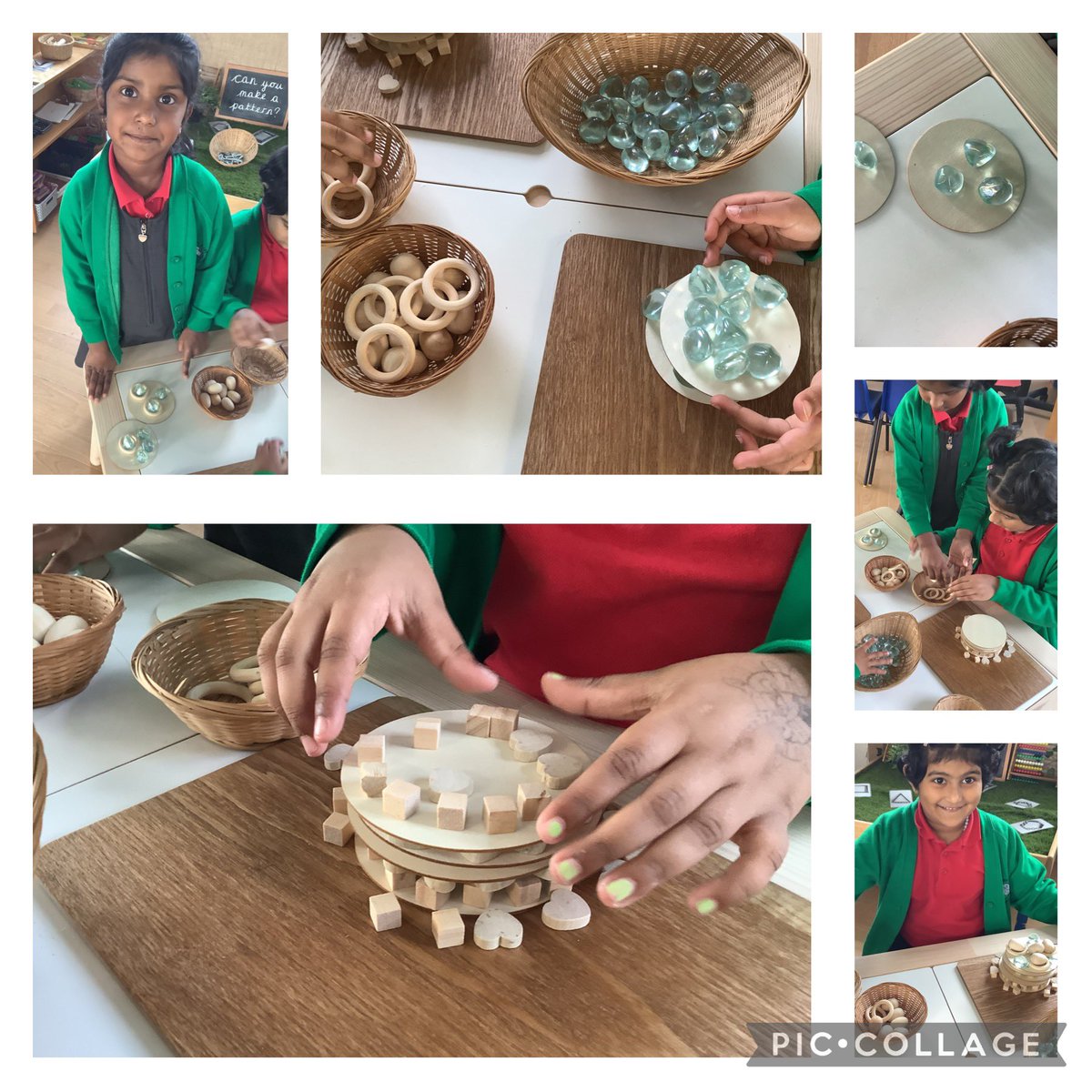 Loose parts play was very busy this morning. The #enterprisingcreative children made cakes 🧁🎂🍰 blasus iawn! #EY #openendedplay #imaginative #curiosity @CSC_FoundLearn