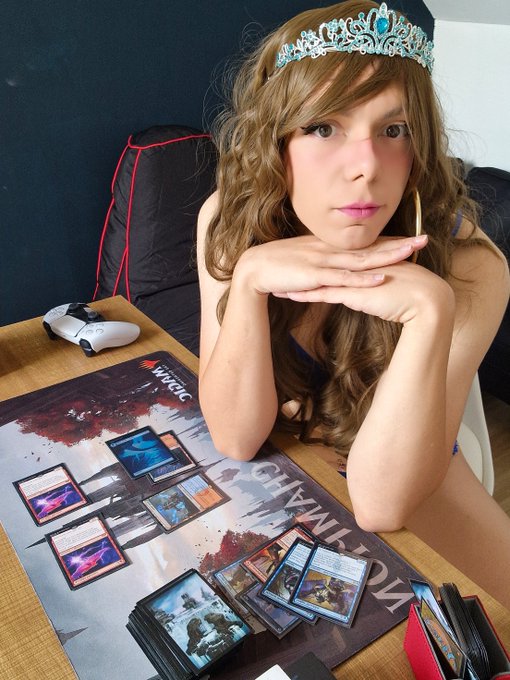 If I beat you in magic you have to go to my Mistress and tell her that you want to be a sissy just like<a href="/tag/realloyalfans"class="tags"><span>#realloyalfans</span></a>