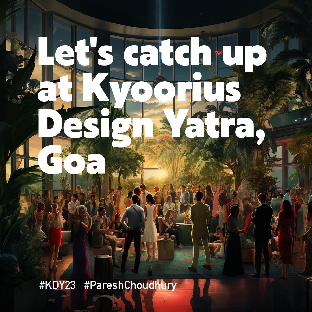 PareshCh1's tweet photo. Join me at the epicenter of India's design world – #DesignYatra #KDY23 in captivating Goa. 

#ProspectiveCollaborators, #FuturePartners, #Educationists, #Designers, and #EventManagers 
@rajesh_kyoorius @kyoorius @odisha_design_week @odc_design_council #pareshchoudhury https://t.co/diQcmIWY1g