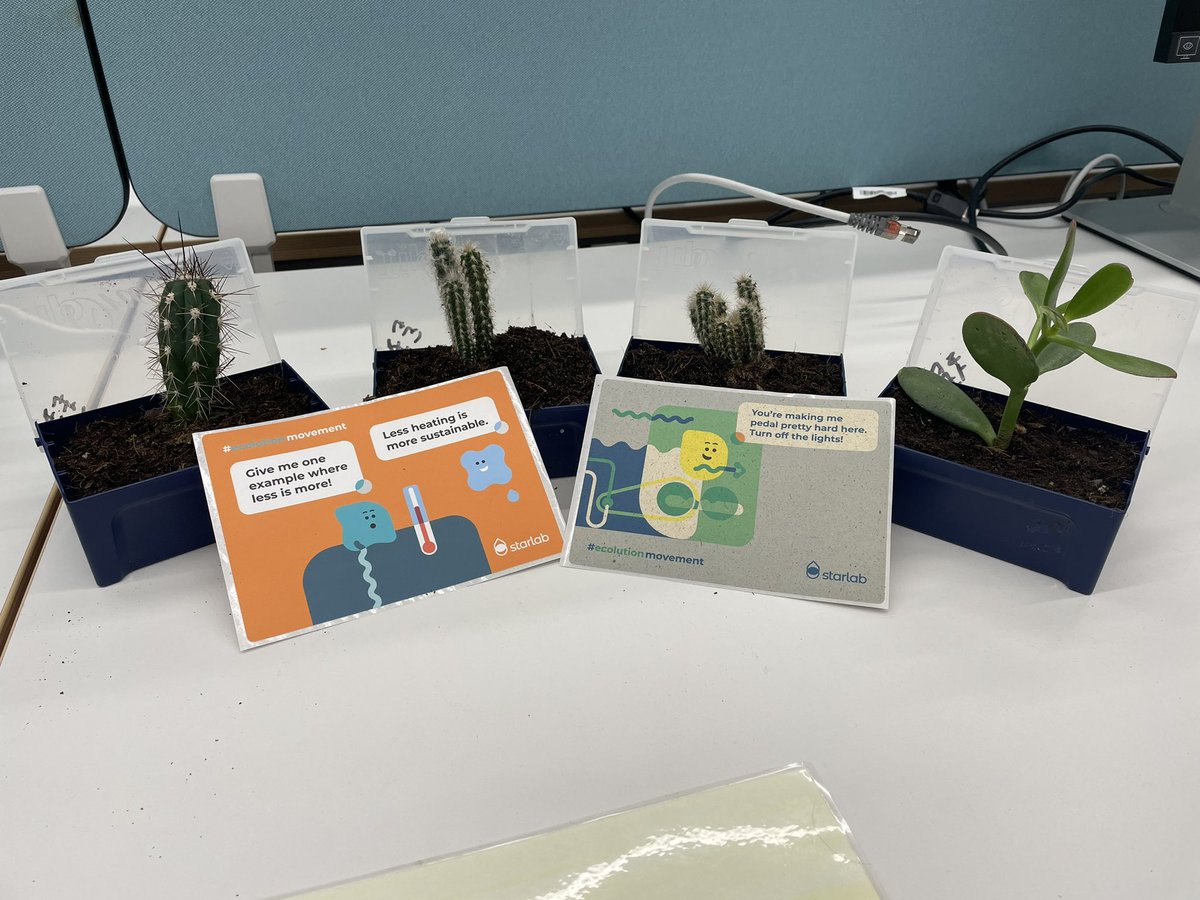 Thanks to @StarlabUKLtd for the cacti! Great way to promote sustainability in labs! 🥼🔬 #EcolutionMovement #Starlab