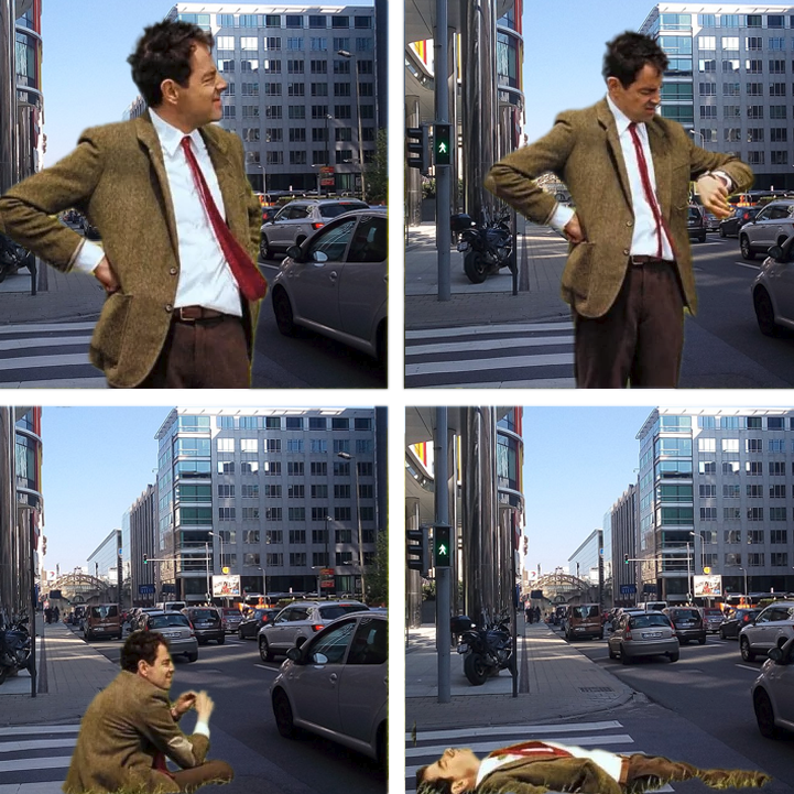 When you miss the green light in Rue Belliard...