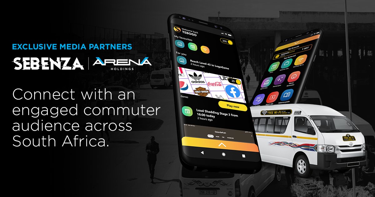Exciting News! Arena Holdings Partners with Sebenza to Revolutionize Commuter Advertising 🚆📈✨

To read more about the partnership, click on the link to the article.

#Sebenzawifi #Arenaholdings #transitmedia 

sowetanlive.co.za/news/south-afr…