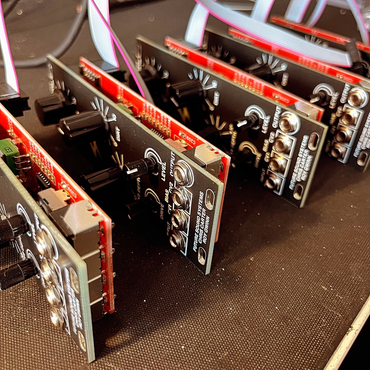 FutureSndSystem's tweet image. Batches of TG4 and TG5 modules from @THEGRISTLEIZER series heading out to our distro! Essentials for any sound processing in a #Eurorack system 😉⚡️