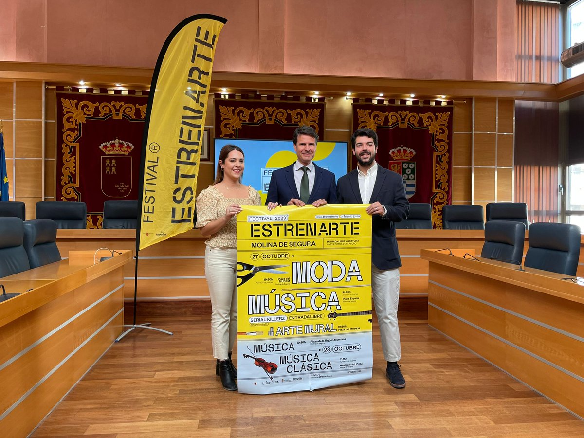 jangelalfonso's tweet photo. Nuestra ciudad se convertirá este fin de semana en el epicentro de la creatividad de la juventud murciana.
Estrenarte será el mejor escaparate para visibilizar el trabajo de las nuevas generaciones de creadores de la #RegiondeMurcia
#MolinaDeSegura #Estrenarte #Creatividad https://t.co/vgR6gTkDWE