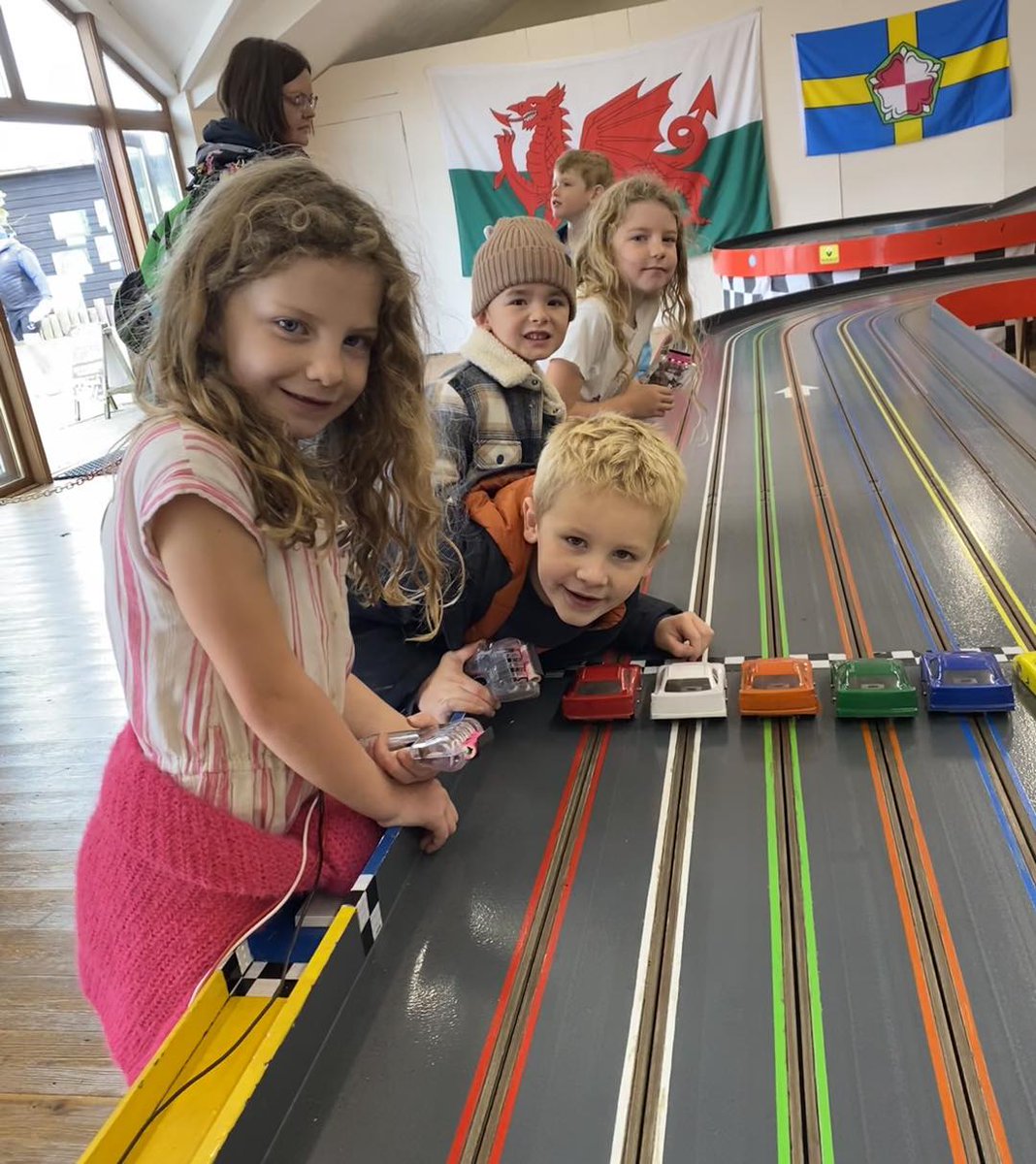 Who's up for a race? 🤩🏎️🏁

Our Pembrokeshire Raceway is just one of our exciting undercover activities! Take on friends &amp; family on our thrilling giant slot-car track and see who makes the podium! 🏆

Check out our rainy day fun and info at bit.ly/AllWeatherFun 💦